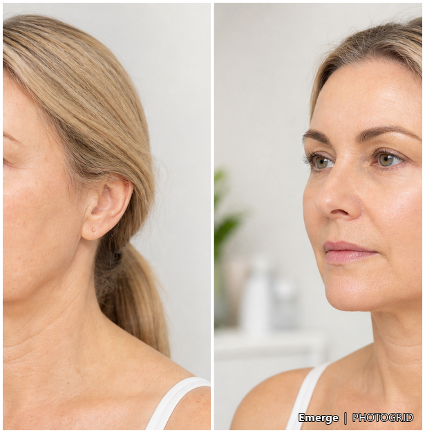 Illustrative HIFU face tightening result reference