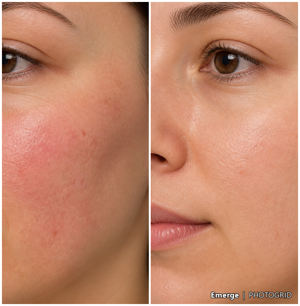 Illustrative skin rejuvenation result reference